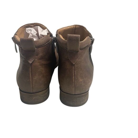 FRANCO SARTO Women’s Keegan Leather Brown Boots  Size 7M Side Zip SEE DESCRIPTIO - Picture 2 of 13